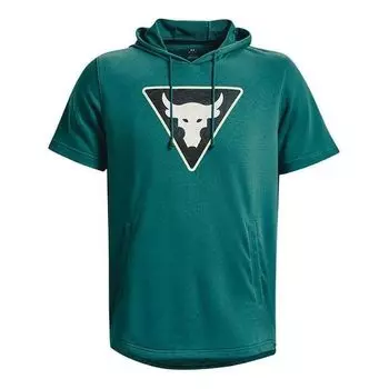 Худи Under Armour Project Rock Terry Short Sleeve Hoodie 'Teal'
