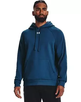 Худи Under Armour Rival Fleece, цвет Varsity Blue/White