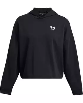 Худи Under Armour Rival Terry Oversized, цвет Black/White