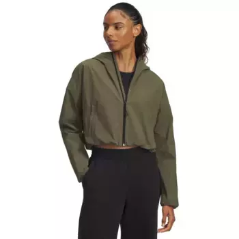 Худи Under Armour Unstoppable Woven Rstop, зеленый