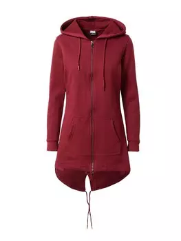 Худи Urban Classics Zip-Up Hoodie, красный