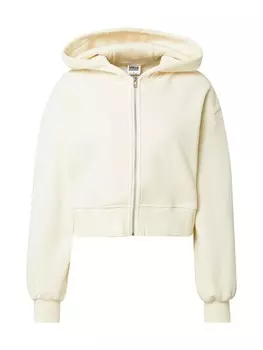 Худи Urban Classics Zip-Up Hoodie, кремовый