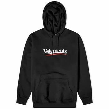 Худи Vetements Campaign Logo, черный