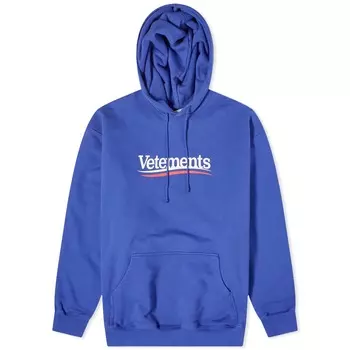 Худи Vetements Campaign Logo, цвет Royal Blue