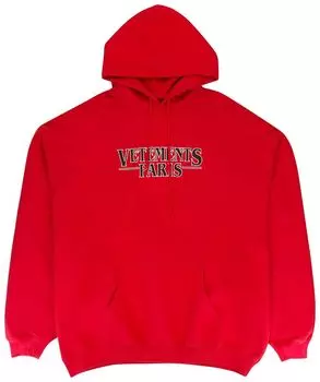 Худи Vetements Paris Logo Hoodie 'Red', красный