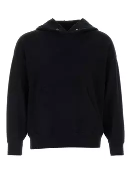 Худи visvim wool woodie, черный