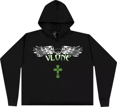 Худи Vlone Support Hoodie 'Black', черный