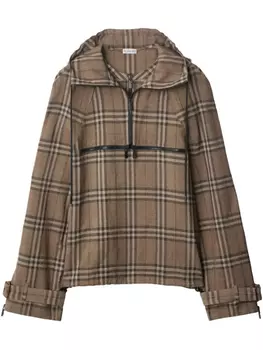 Худи в клетку Burberry, нейтральный