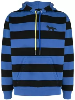 Худи в полоску Maison Kitsun, синий