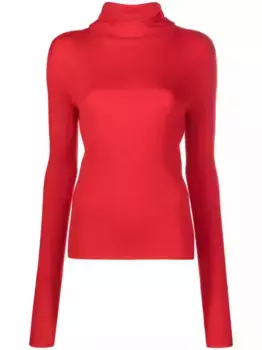 Худи в рубчик JIL SANDER, красный