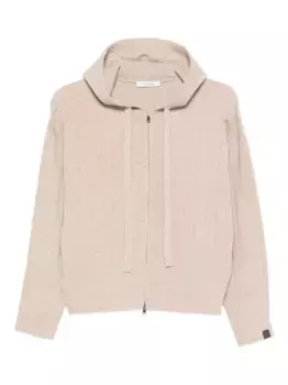 Худи в рубчик MAX MARA, нейтральный