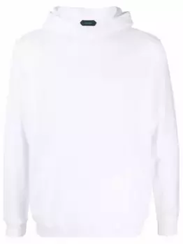 Худи в рубчик Zanone, белый