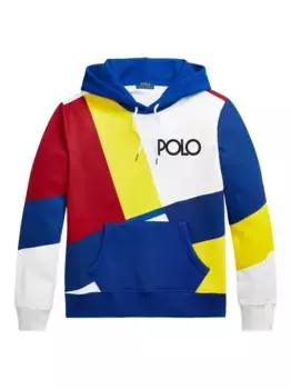 Худи в стиле колор-блок POLO RALPH LAUREN, синий