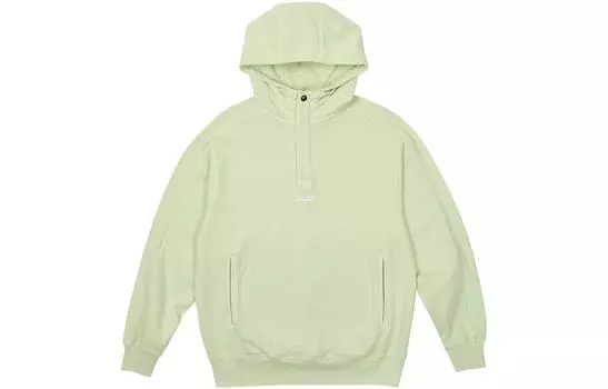 Худи Washed Terry 1/4 Placket Hood PALACE, зеленый