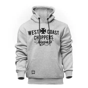 Худи West Coast Choppers Motorcycle Co, серый