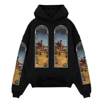 Худи Who Decides War x EST Gee Stained Glass Hoodie 'Black', черный