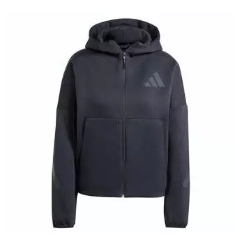 Худи (WMNS) adidas Z.N.E. Full-Zip Hoodie 'Black', черный