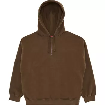 Худи Wrapped Half Zip Hooded, коричневый