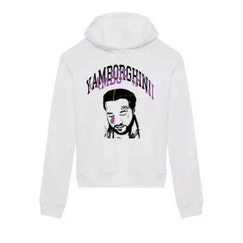 Худи Yamborghini x Yams Day 2021 Icon Face Hoodie 'White', белый