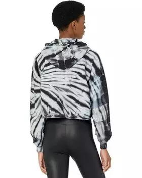 Худи YEAR OF OURS Cropped Hoodie, цвет Black Tie-Dye