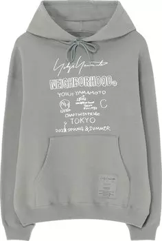 Худи Yohji Yamamoto Pour Homme x Neighborhood PT 'Grey', серый