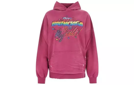 Худи женское Balenciaga, фуксия
