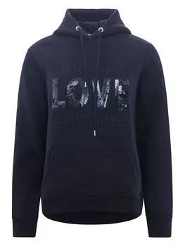 Худи Zwillingsherz Love is all you need ZH, темно-синий