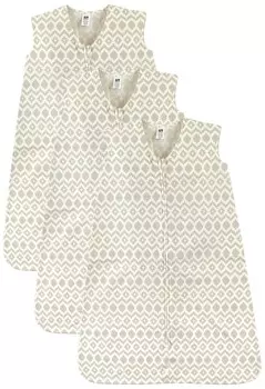 Hudson Baby, унисекс, детский хлопковый спальный мешок без рукавов, мешок, одеяло, ацтекский, 12–18 месяцев (3 шт. в упаковке), Aztec