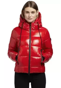 Худжо стеганая куртка "ПАРИ" с капюшоном Khujo, цвет Red Plaster