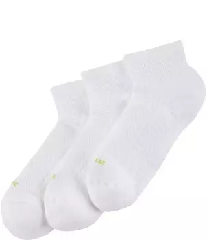 HUE Air Cushion Sport, четверть верха, увлажняющие носки, 3 шт., белый