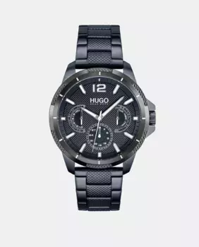 Hugo 1530194 многофункциональные мужские часы из синей стали, синий