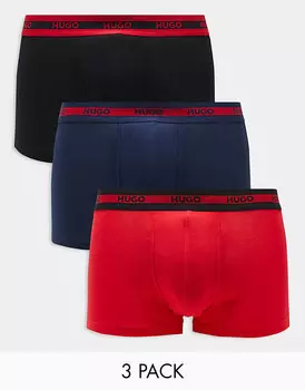 HUGO Bodywear – Planet – набор из 3 трусов разных цветов