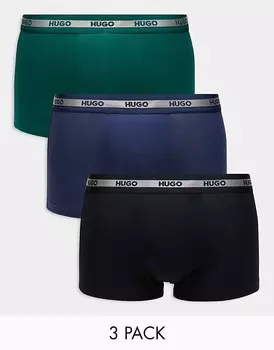 HUGO Bodywear – Planet – набор из 3 трусов разных цветов