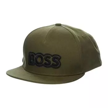 HUGO BOSS Бейсболка мужская хлопковая, армейского зеленого цвета