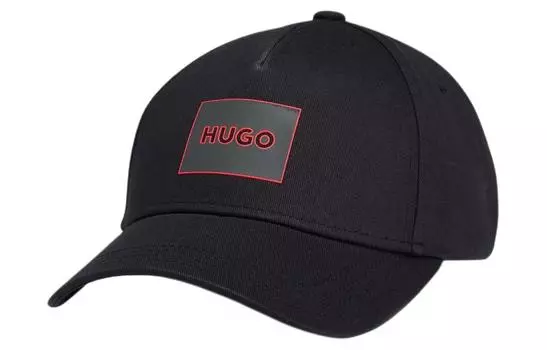 HUGO BOSS Бейсболка мужская хлопковая черная