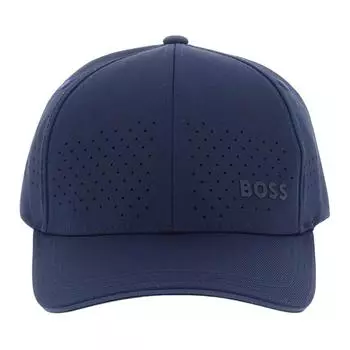 HUGO BOSS Бейсболка мужская из эластана, темно-синяя
