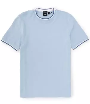 Hugo Boss BOSS Slim Fit Футболка с короткими рукавами Tessler, синий
