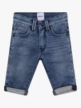 HUGO BOSS HUGO Флисовые джинсовые брюки, синие, светло-голубые