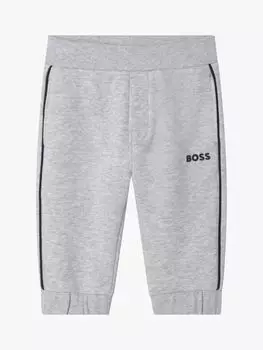 HUGO BOSS HUGO Спортивные брюки из французской махровой ткани, серый/разноцветный