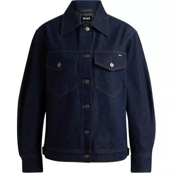 HUGO BOSS SS24 Джинсовая куртка женская, натурально-синяя