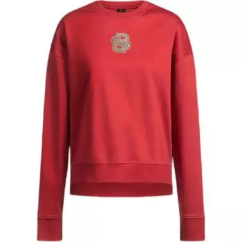 HUGO BOSS Толстовка женская красная из коллаборации с FENGSHENLIANMINGXILIE SS25