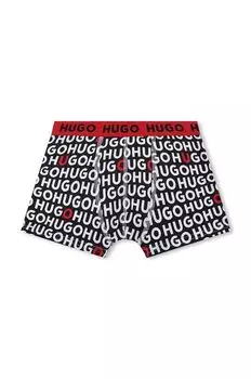 Hugo Детские боксеры, 2 шт, черный