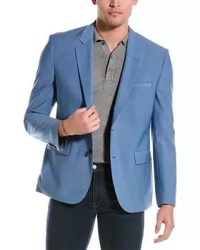 HUGO Hugo Boss куртка из смесовой шерсти, синий