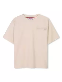 HUGO KIDS базовая футболка, нейтральный цвет