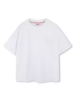 HUGO KIDS хлопковая футболка, белый