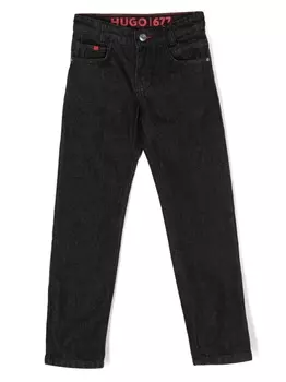 HUGO KIDS прямые джинсы, черный