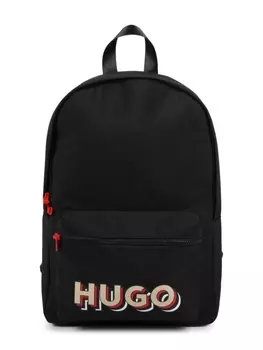 HUGO KIDS рюкзак с логотипом, черный