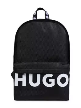 HUGO KIDS рюкзак с логотипом, черный