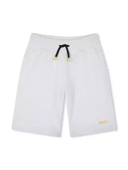 HUGO KIDS шорты с логотипом, белый