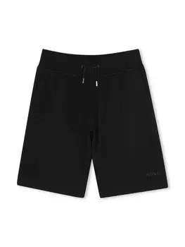 HUGO KIDS шорты с логотипом, черный